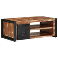 Coffee Table Multicolour 90X50X36 Cm Solid Wood Reclaimed