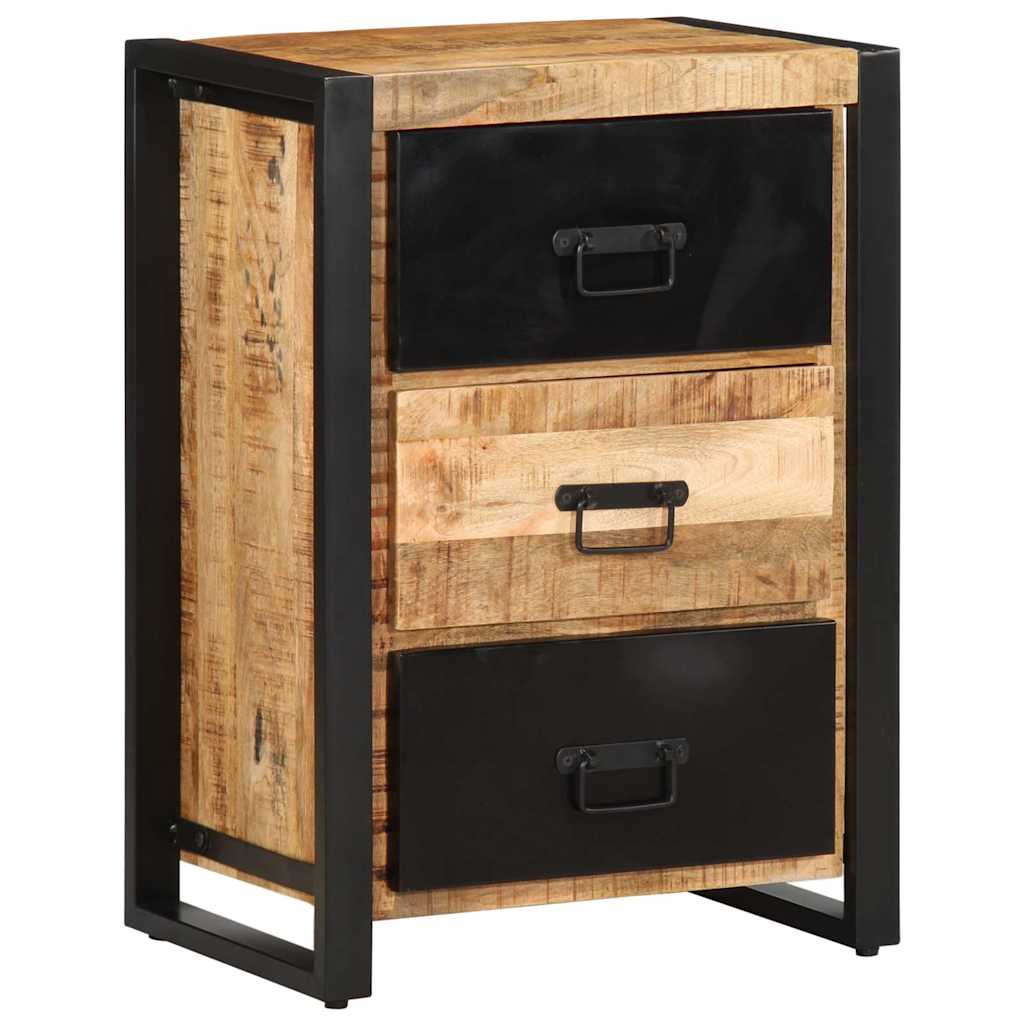 Drawer Cabinet Multicolour 50X35X70 Cm Solid Wood Reclaimed