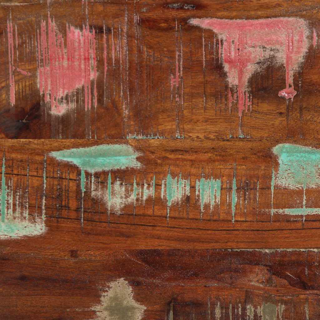 Drawer Cabinet Multicolour 50X35X70 Cm Solid Wood Reclaimed