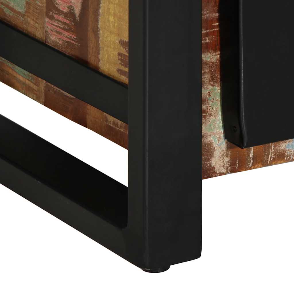 Drawer Cabinet Multicolour 50X35X70 Cm Solid Wood Reclaimed