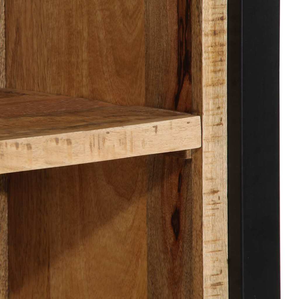 Media Storage Cabinet Bedside Brown 40 X 30 80 Cm Solid Mango Wood Solid Rough M