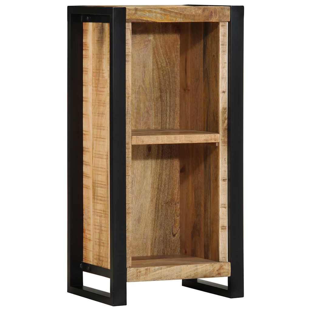 Media Storage Cabinet Bedside Brown 40 X 30 80 Cm Solid Mango Wood Solid Rough M