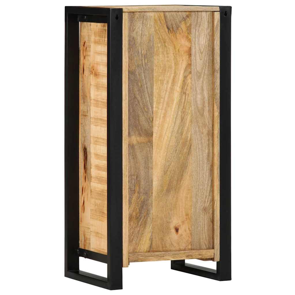 Media Storage Cabinet Bedside Brown 40 X 30 80 Cm Solid Mango Wood Solid Rough M