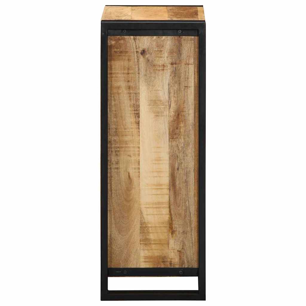 Media Storage Cabinet Bedside Brown 40 X 30 80 Cm Solid Mango Wood Solid Rough M