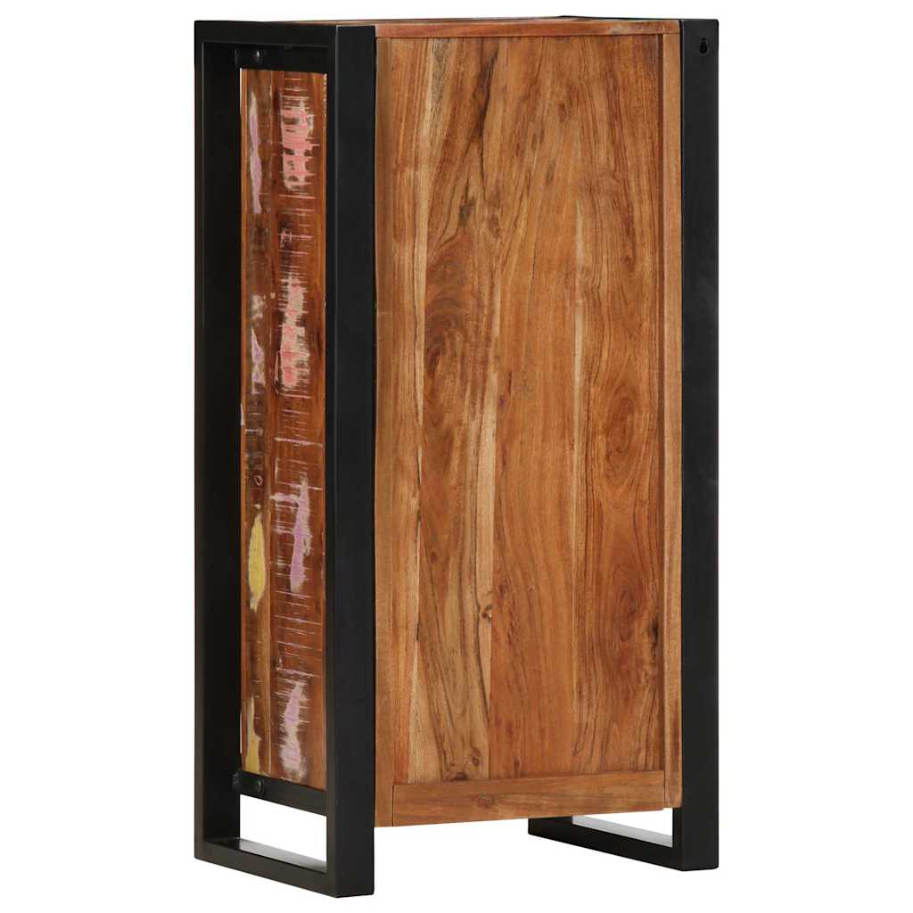 Media Storage Cabinet Bedside Brown 40 X 30 80 Cm Solid Mango Wood Solid Rough M