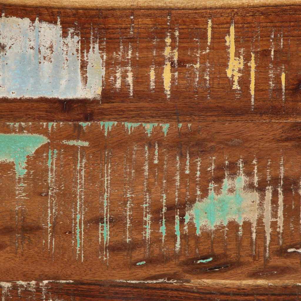 Shoe Bench Multicolour 100 X 40 X 50 Cm Solid Reclaim Wood