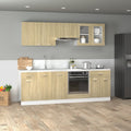 8 Piece Kitchen Cabinet Set Lyon Engineered Wood
