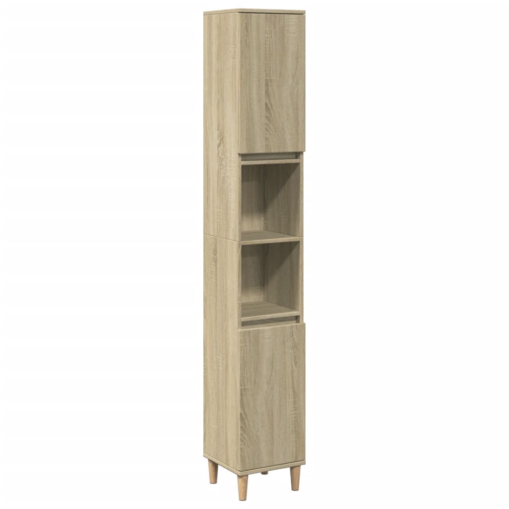 3 Piece Bathroom Furniture Set Engineered Wood