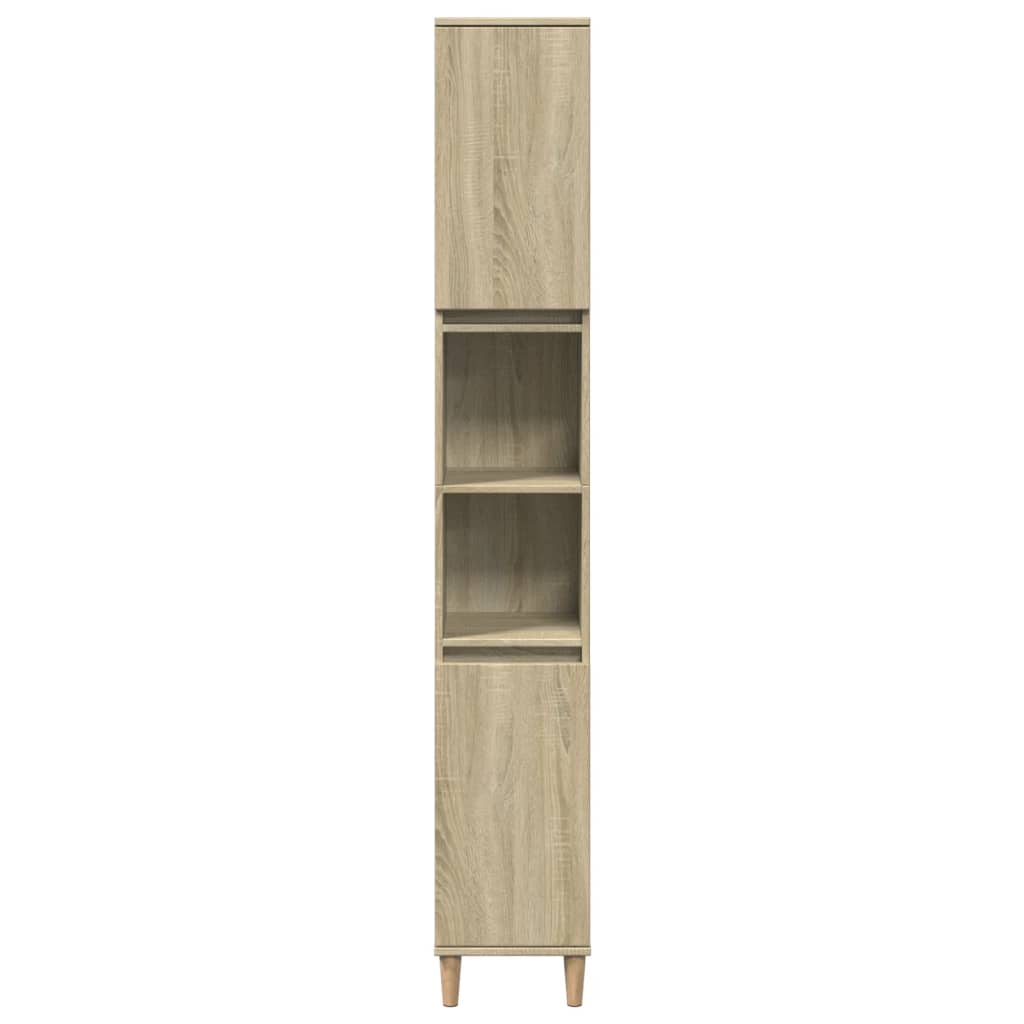 3 Piece Bathroom Furniture Set Engineered Wood