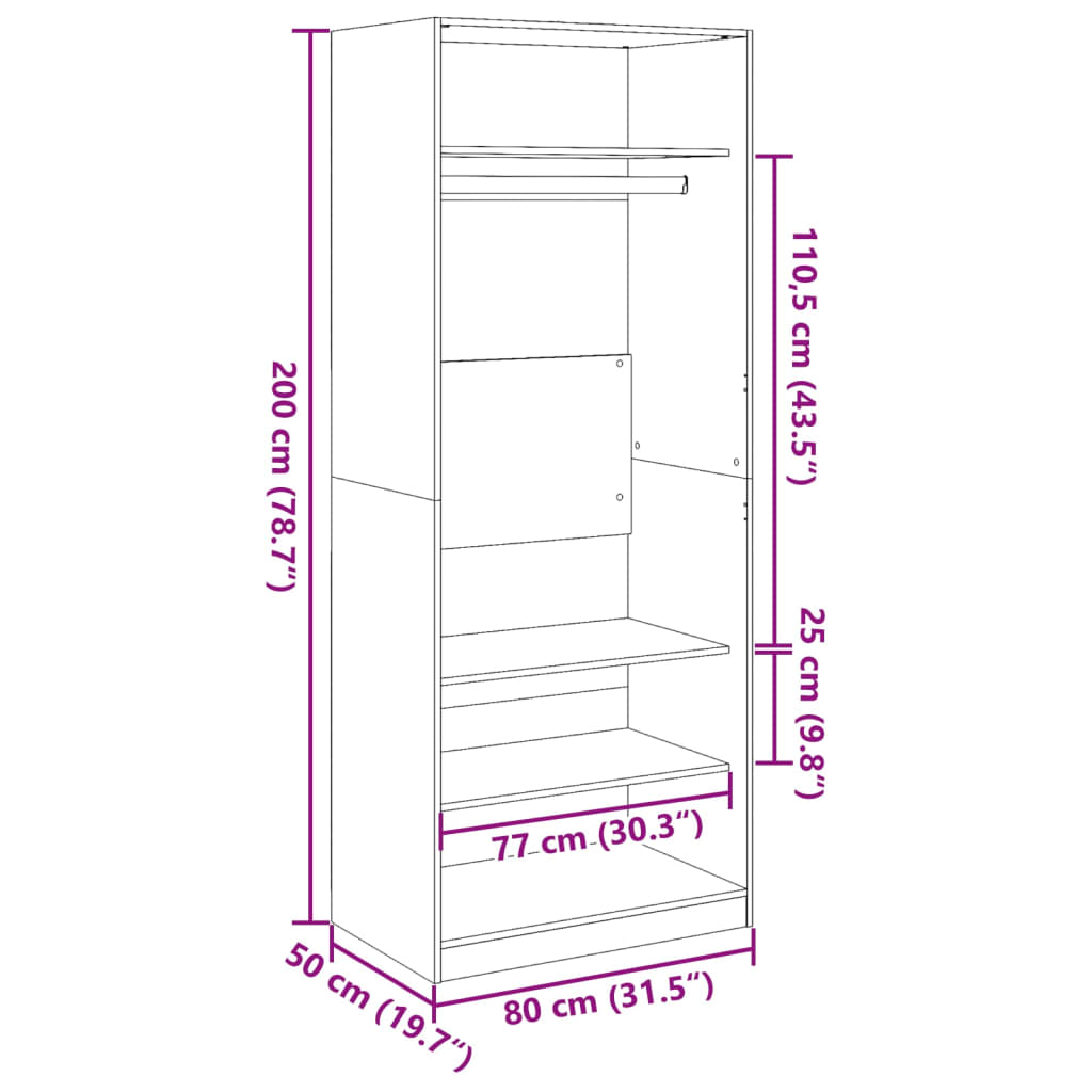 Wardrobe Wardrobe Engineered Wood