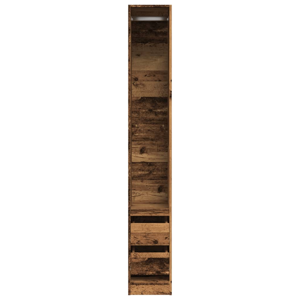 Wardrobe Large Bedroom Engineered Wood Clothes Storage Cabinet Unit