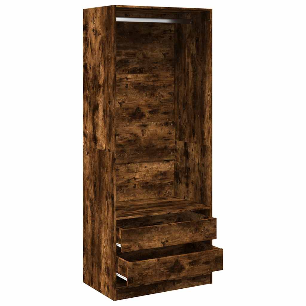 Wardrobe Modern Engineered Wood Clothes Storage Cabinet Bedroom Furniture