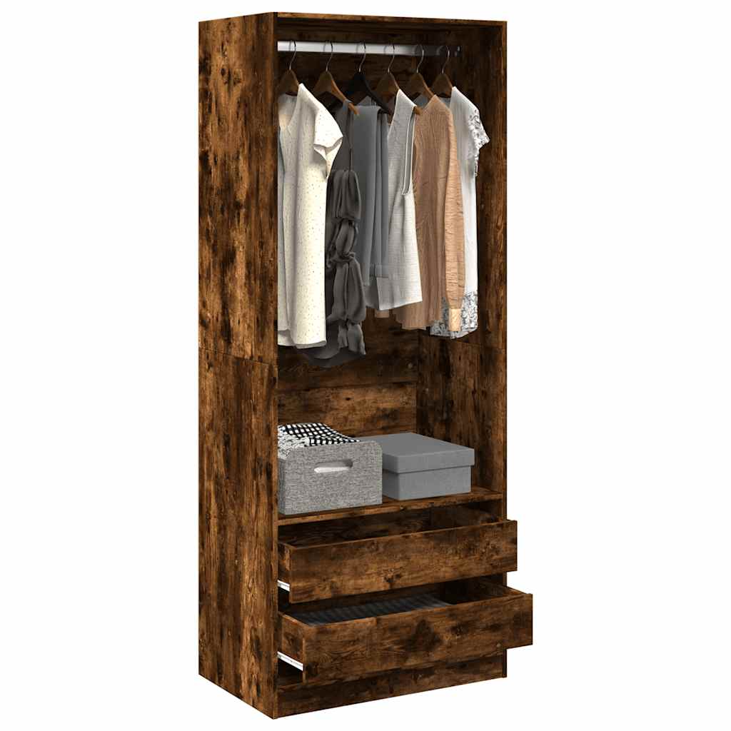 Wardrobe Modern Engineered Wood Clothes Storage Cabinet Bedroom Furniture