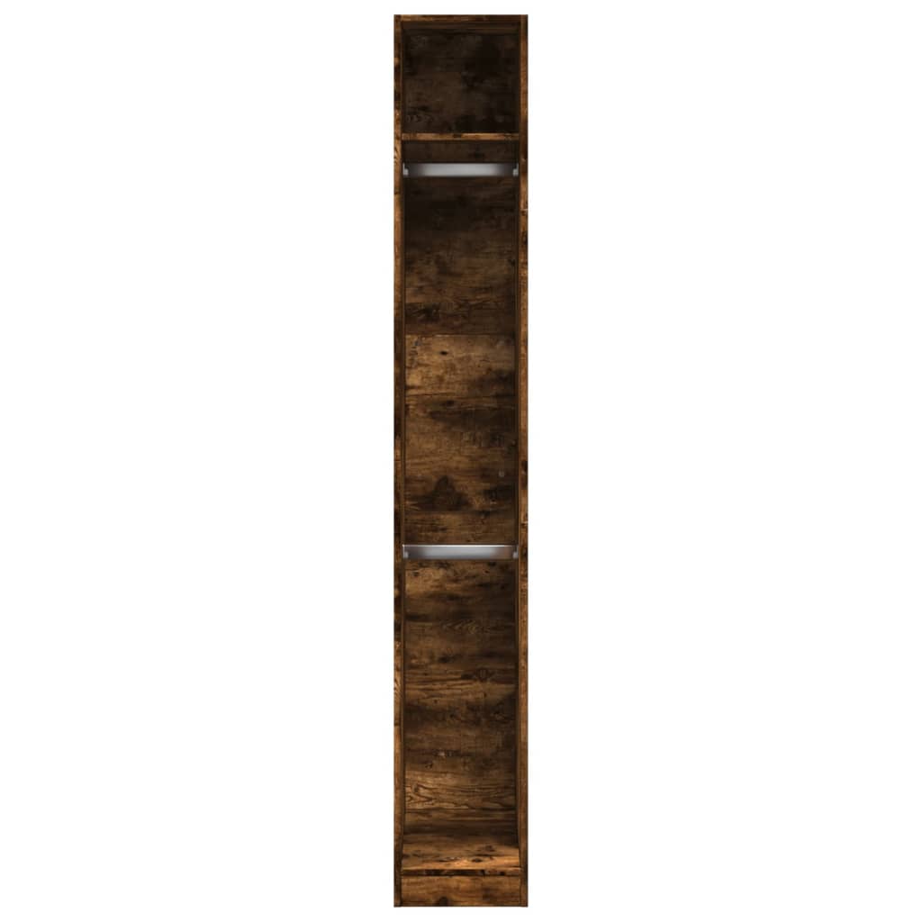 Wardrobe Engineered Wood Closet Hanging Rail Bedroom Storage Unit