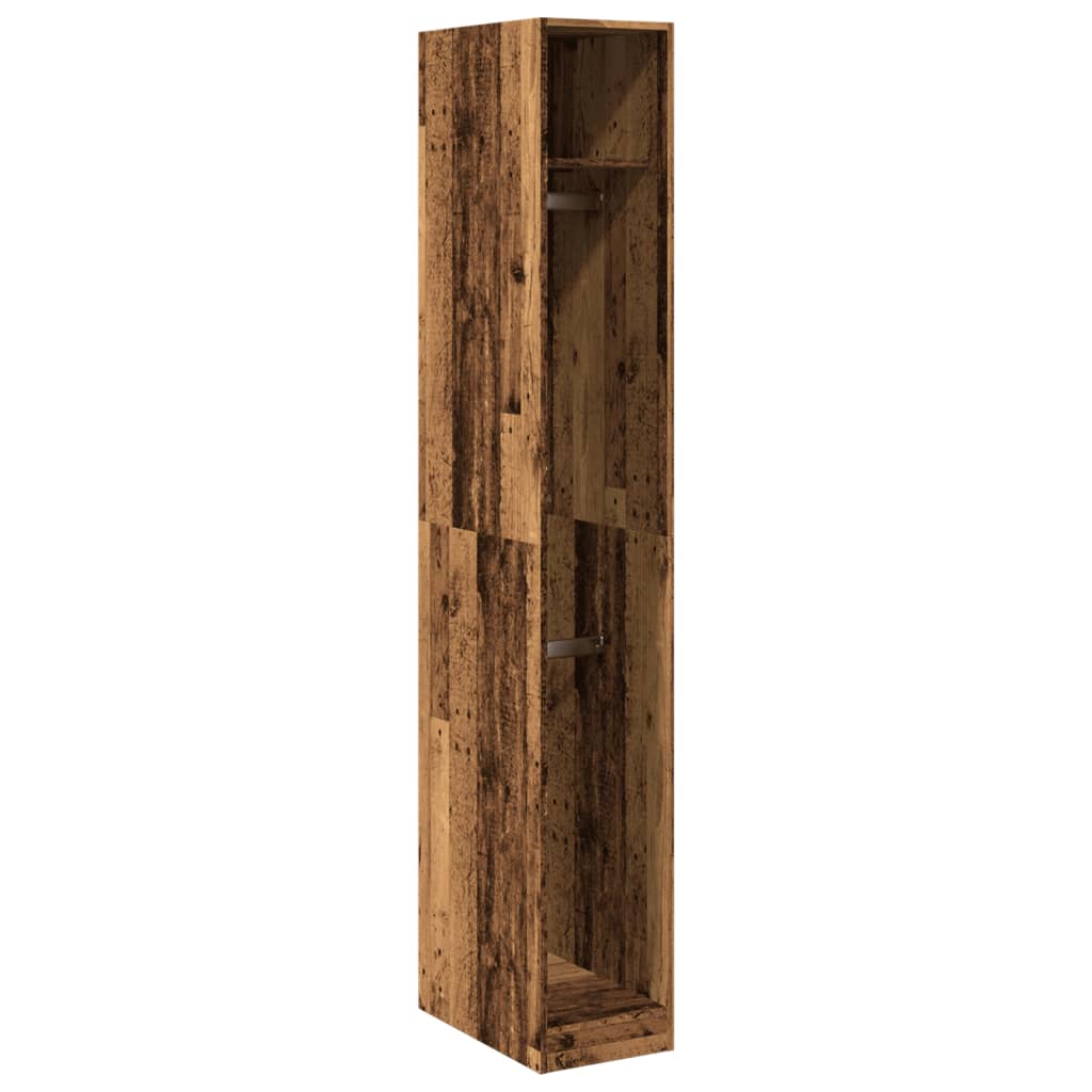 Wardrobe Engineered Wood Closet Hanging Rail Bedroom Storage Unit