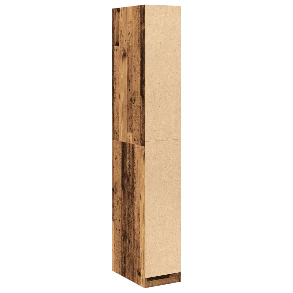 Wardrobe Engineered Wood Closet Hanging Rail Bedroom Storage Unit