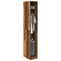 Wardrobe Engineered Wood Closet Hanging Rail Bedroom Storage Unit