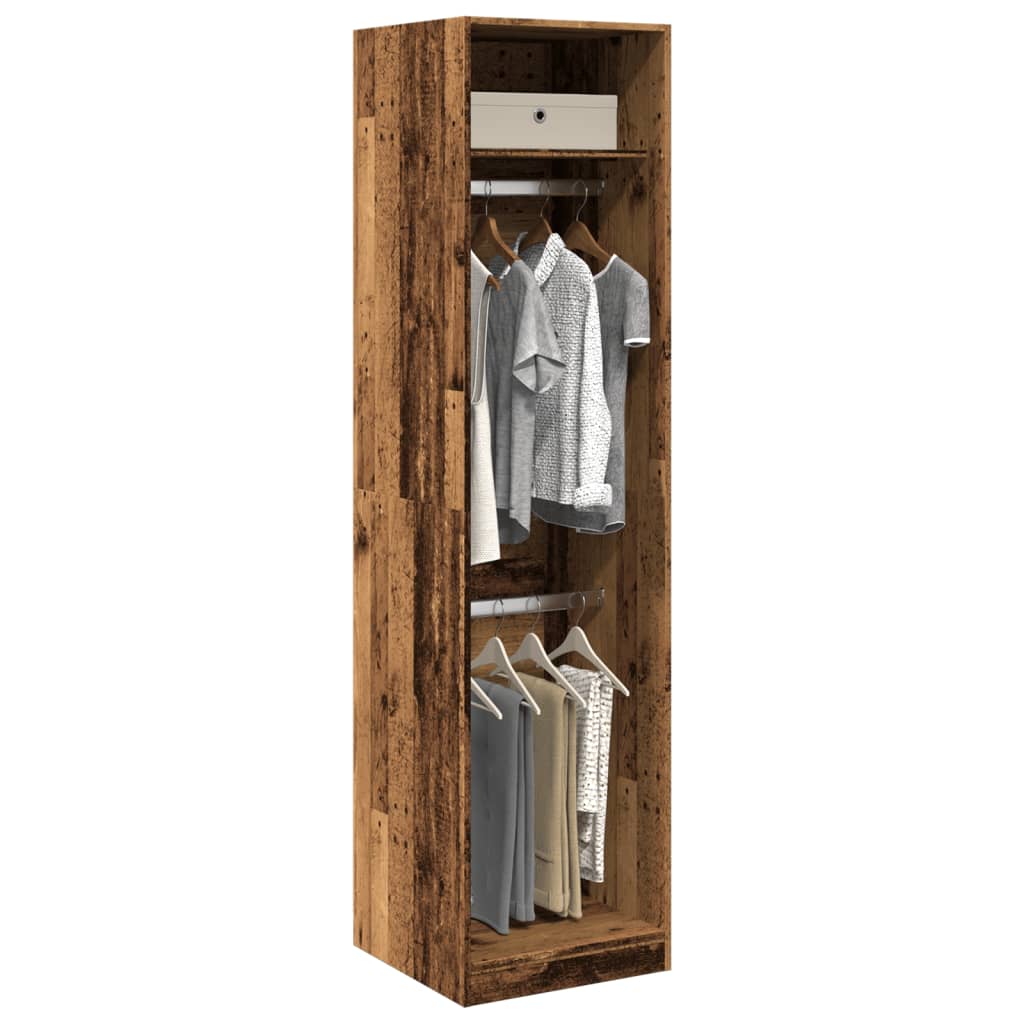 Wardrobe Modern Engineered Wood Clothes Storage Cabinet Bedroom Furniture