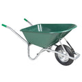 Wheelbarrow Green 90 L 150 Kg Galvanised Steel And Plastic
