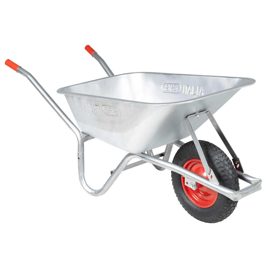 Wheelbarrow 90 L 150 Kg Galvanised Steel And Plastic