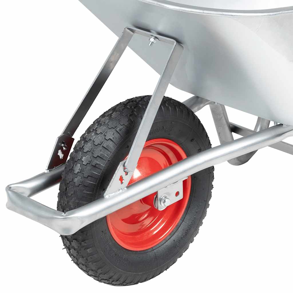 Wheelbarrow 90 L 150 Kg Galvanised Steel And Plastic