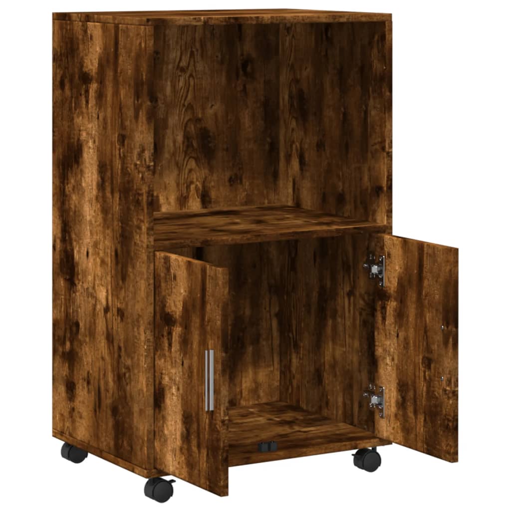 Rolling Cabinet 55X40X91 Cm Engineered Wood