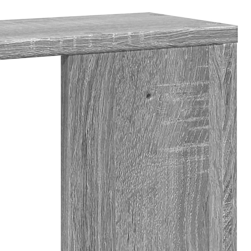 Wall Shelf Artisan Oak 100x15x70cm Floating Display Storage Engineered Wood blac