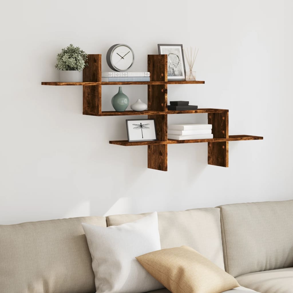 Wall Shelf 124.5X18X60.5 Cm Engineered Wood