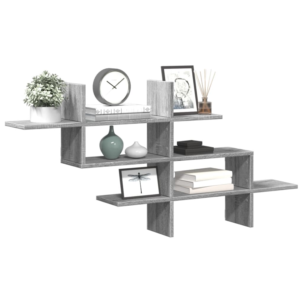 Wall Shelf 124.5X18X60.5 Cm Engineered Wood
