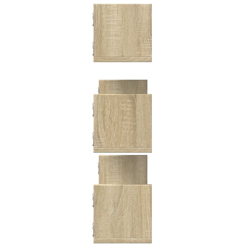 Wall Shelves 3 Pcs Engineered Wood
