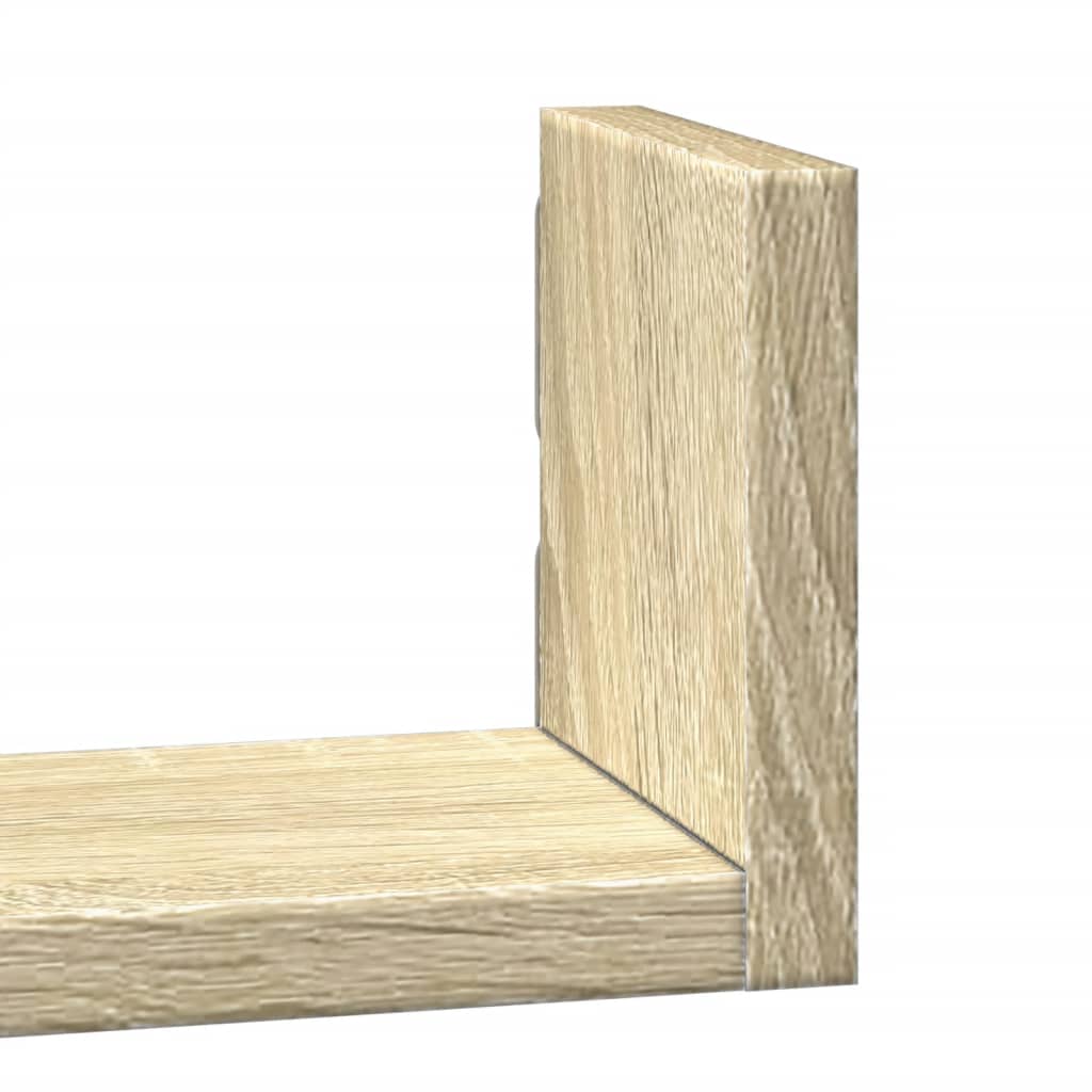 Wall Shelf 3 Pcs Engineered Wood