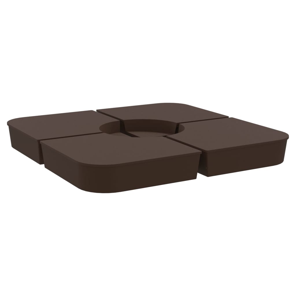 4 Piece Parasol Base Set For Cross Stand Parasol 100 Kg Pp