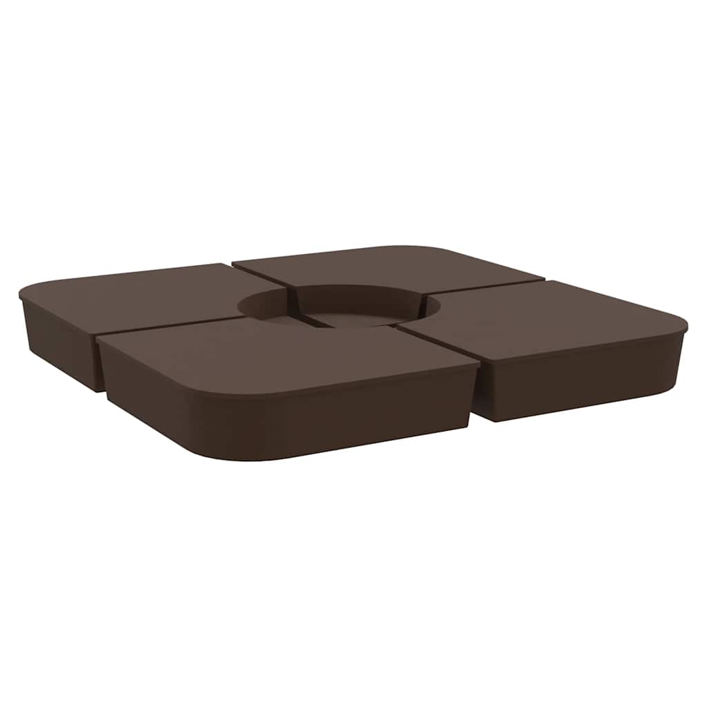 4 Piece Parasol Base Set For Cross Stand Parasol 100 Kg Pp