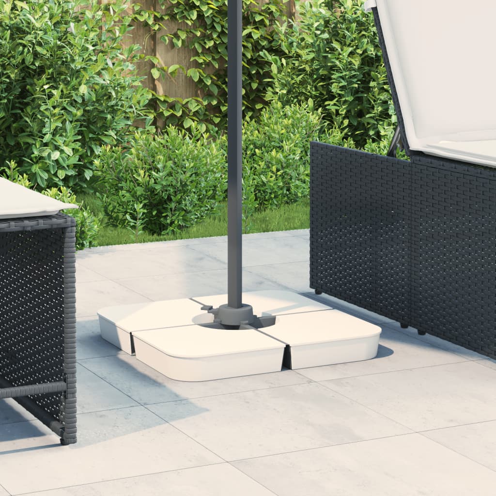 4 Piece Parasol Base Set For Cross Stand Parasol 100 Kg Pp