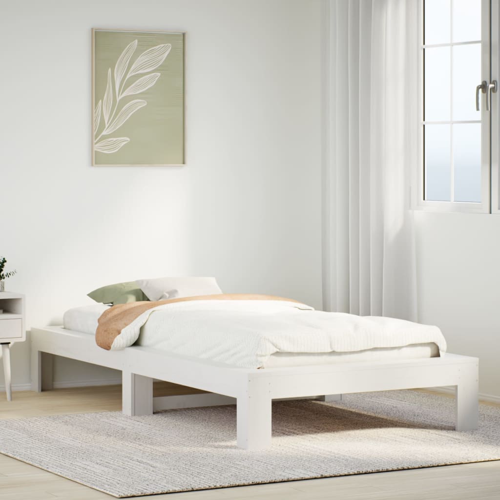 Bed Frame Without Mattress Solid Wood Pine