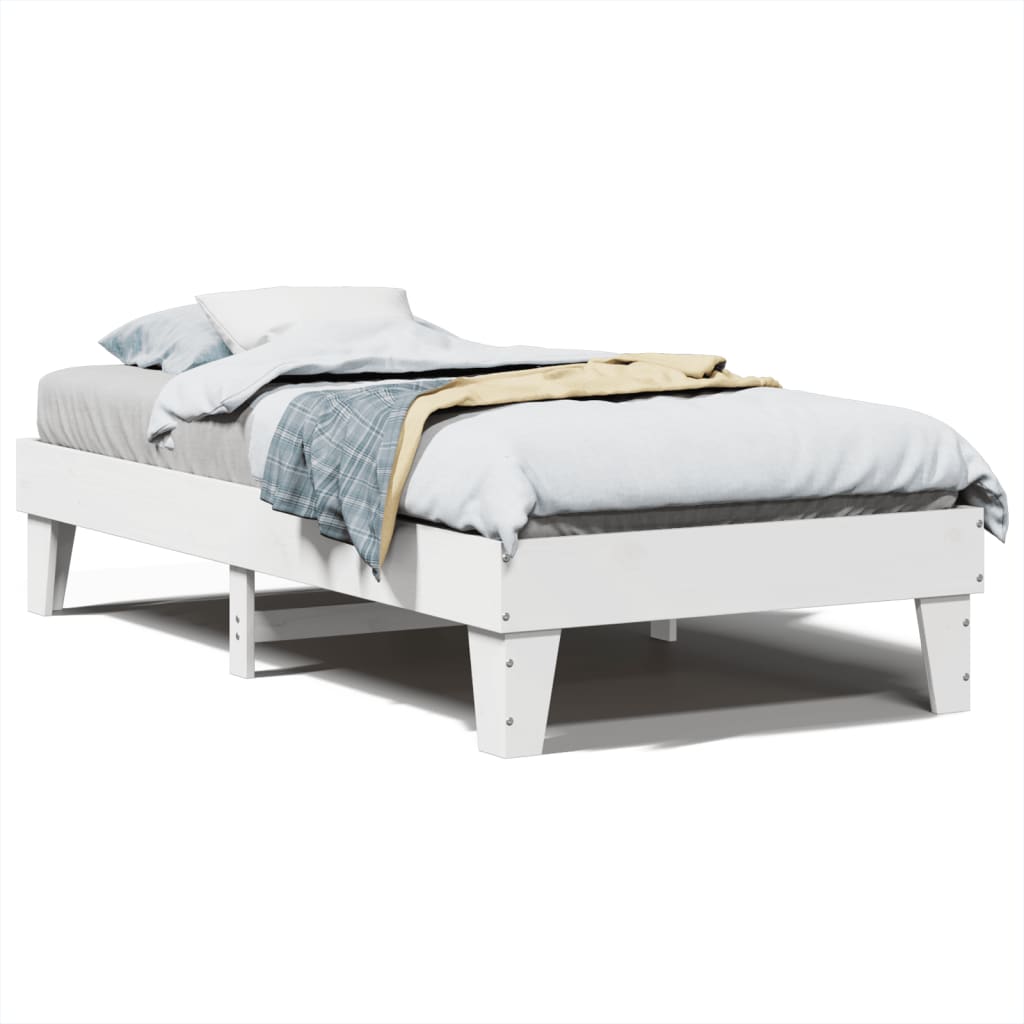 Bed Frame Without Mattress Solid Wood Pine