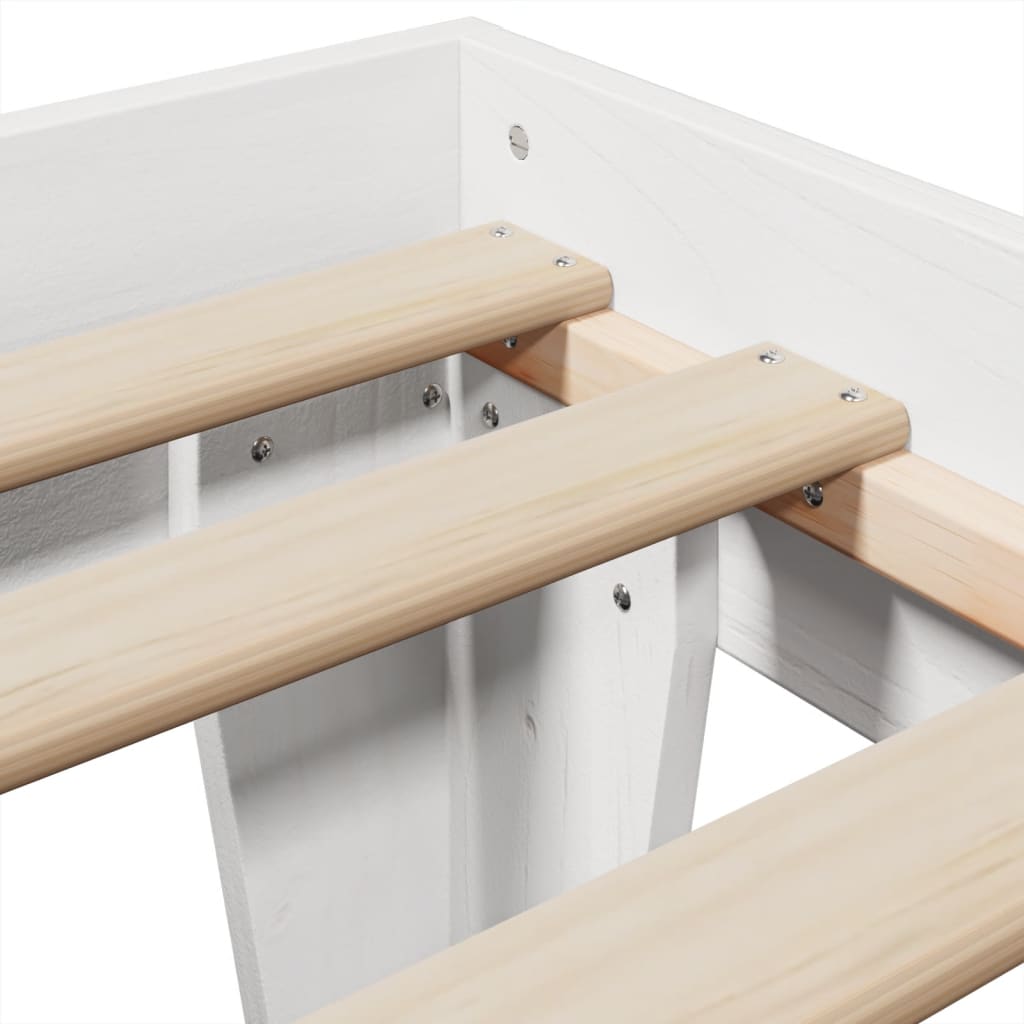 Bed Frame Without Mattress Solid Wood Pine