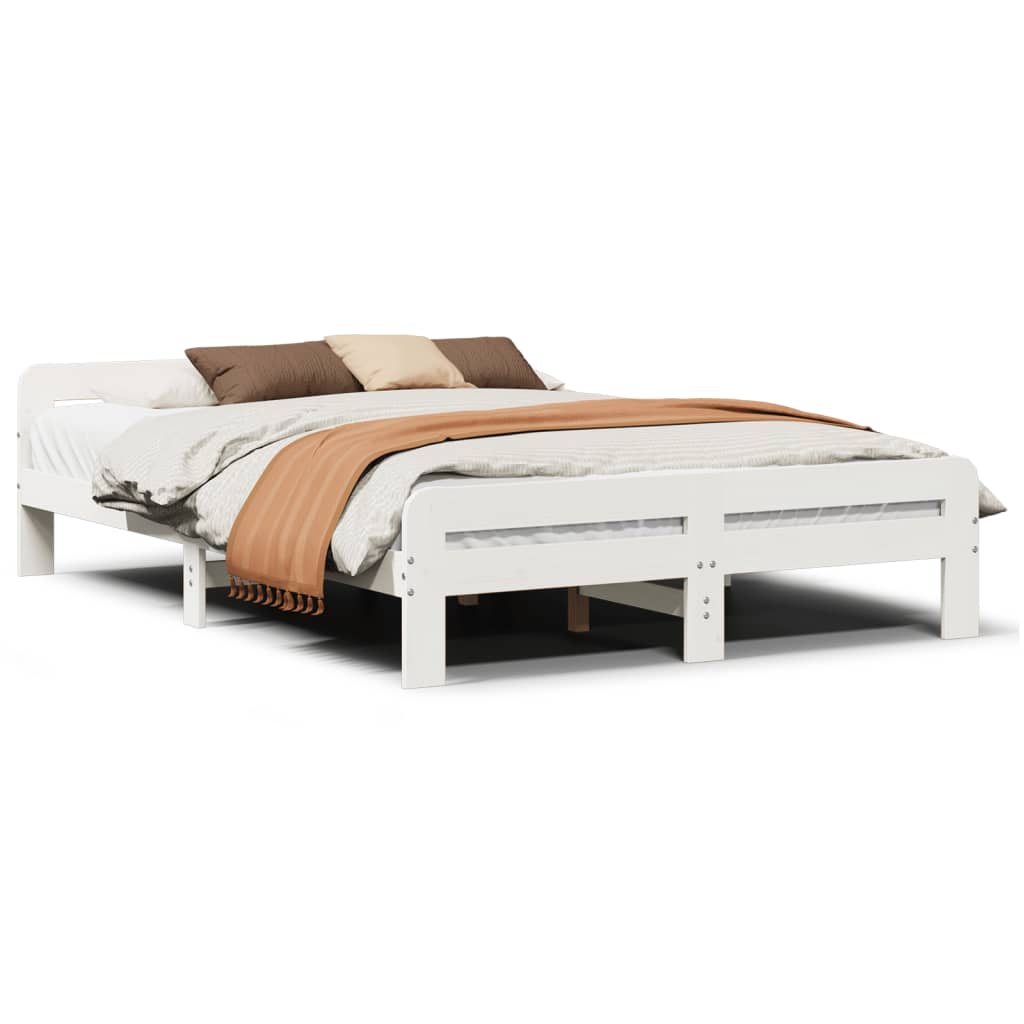 Bed Frame Without Mattress King Size Solid Wood Pine