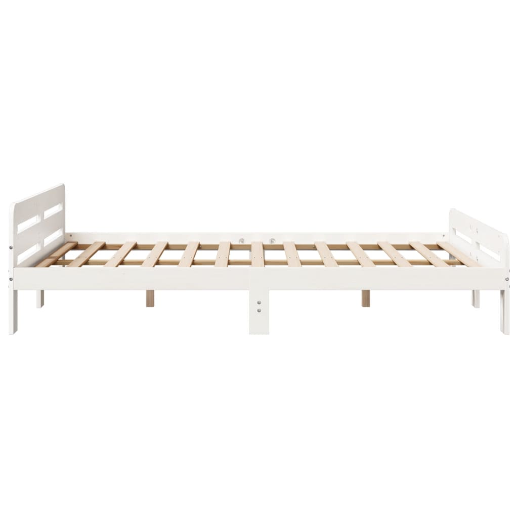 Bed Frame Without Mattress King Size Solid Wood Pine