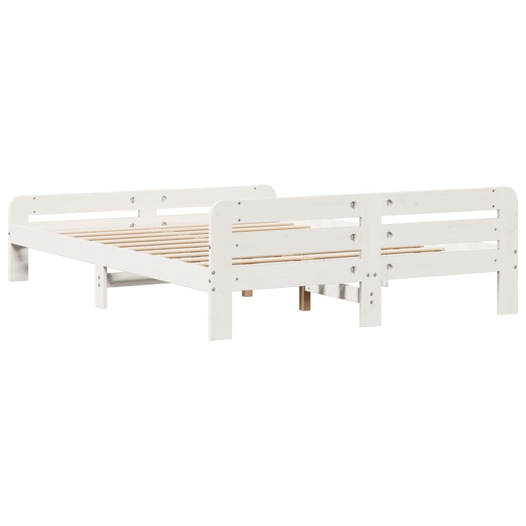 Bed Frame Without Mattress King Size Solid Wood Pine