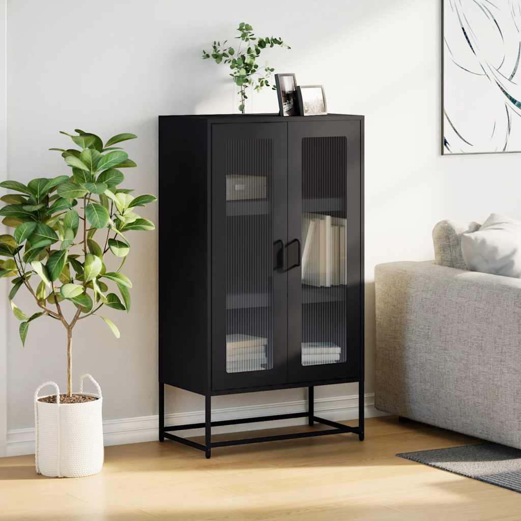 Sideboard Highboard 68X39X123 Cm Steel black white mustard yellow olive green 68
