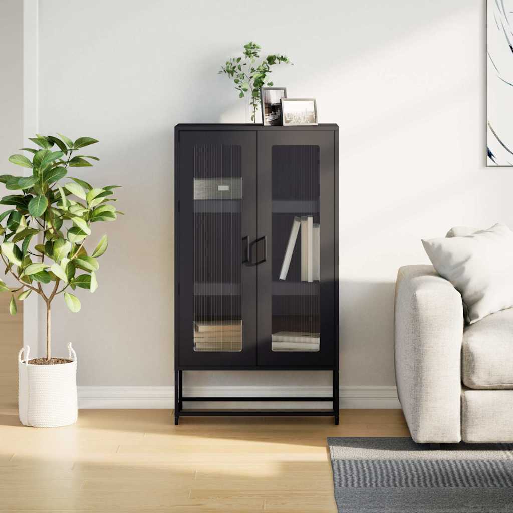 Sideboard Highboard 68X39X123 Cm Steel black white mustard yellow olive green 68