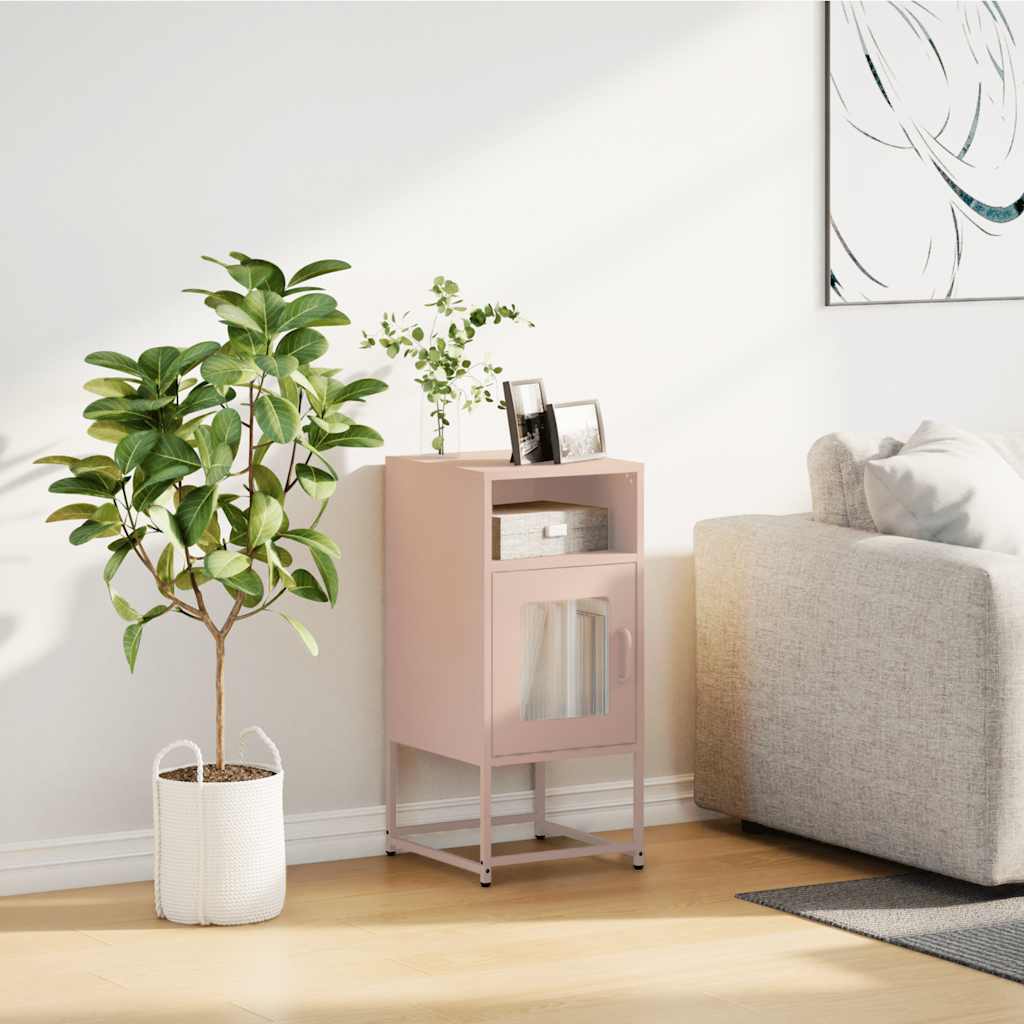 Bedside Cabinet 36X39X78 Cm Cold-Rolled Steel