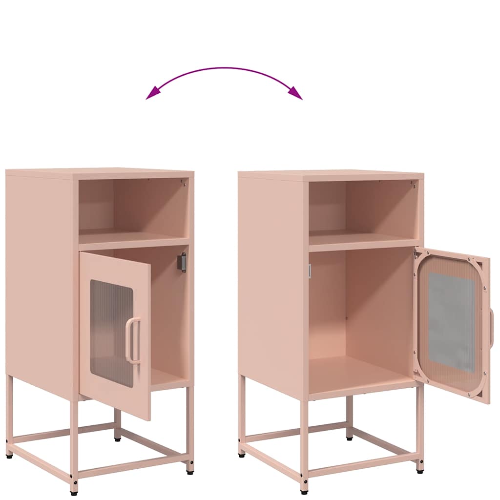 Bedside Cabinet 36X39X78 Cm Cold-Rolled Steel