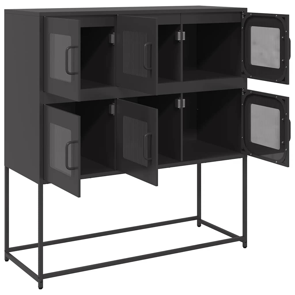 Sideboard 100.5X39X107 Cm Cold-Rolled Steel black pink white mustard yellow 100.