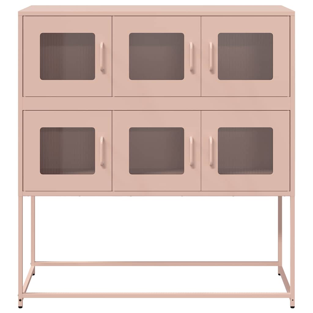 Sideboard 100.5X39X107 Cm Cold-Rolled Steel black pink white mustard yellow 100.