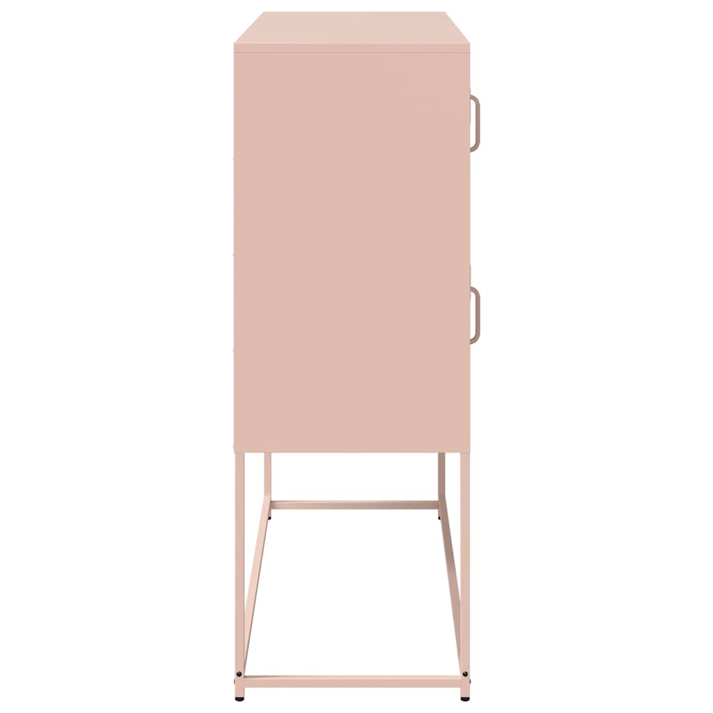 Sideboard 100.5X39X107 Cm Cold-Rolled Steel black pink white mustard yellow 100.