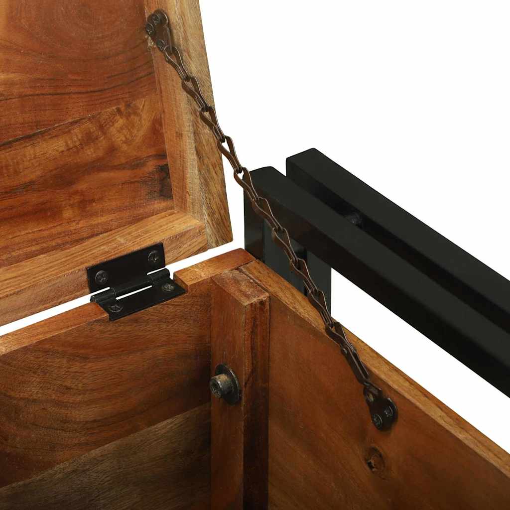 Storage Box Brown And Black Solid