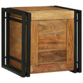 Storage Box Brown And Black Solid