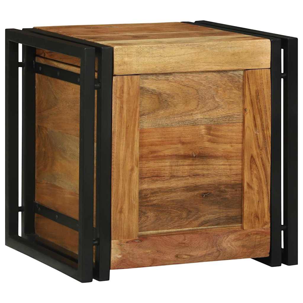 Storage Box Brown And Black Solid
